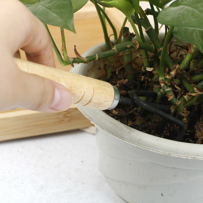 3PCS/Set Mini Garden Shovels Claw Tool with Wooden Handles DIY Garden Han.l8