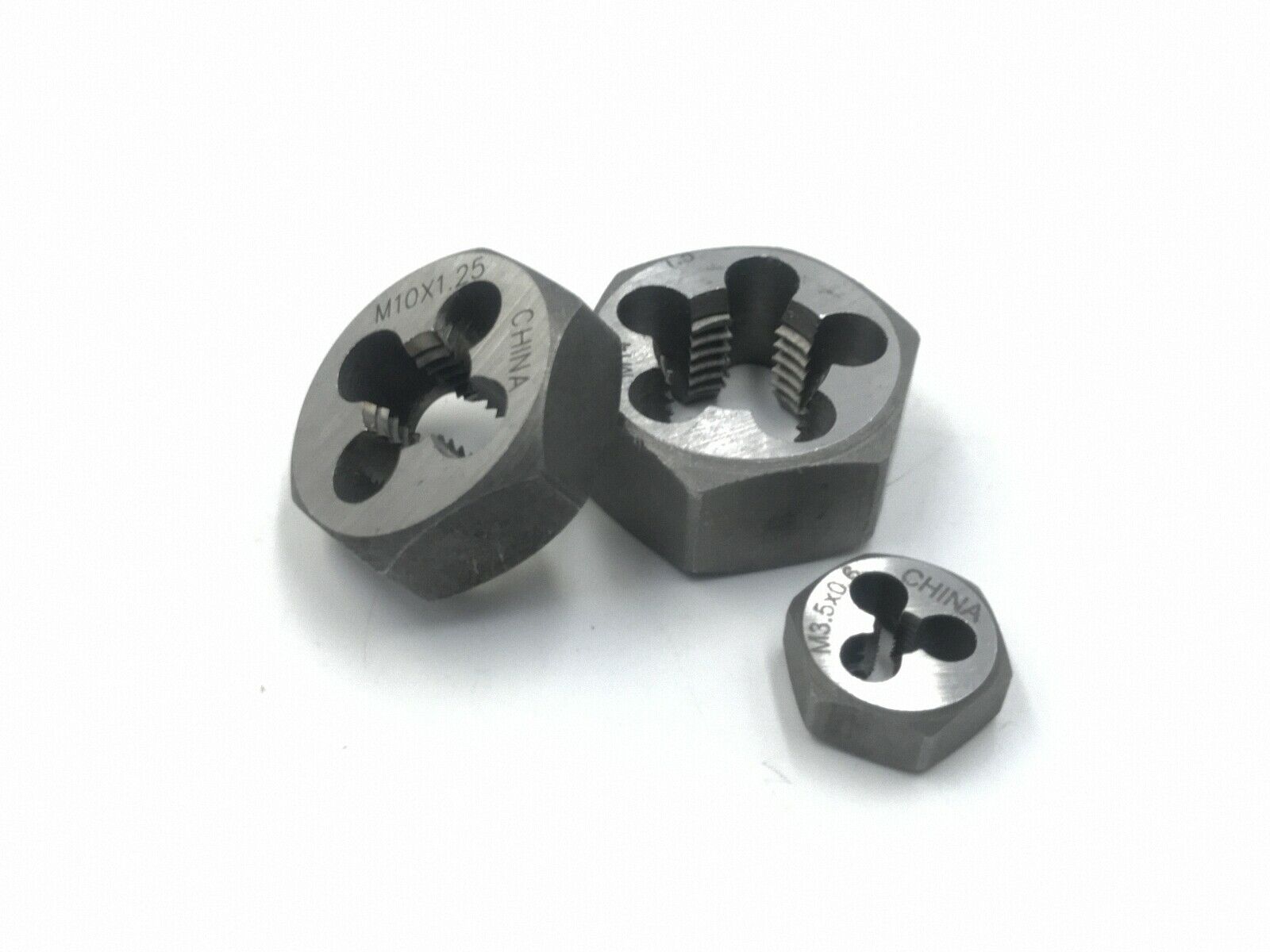 8Pcs M2 M3 M4 M5 M6 M8 M10 M12 Hex Pipe Die for Taper Thread Repair [Die/1]