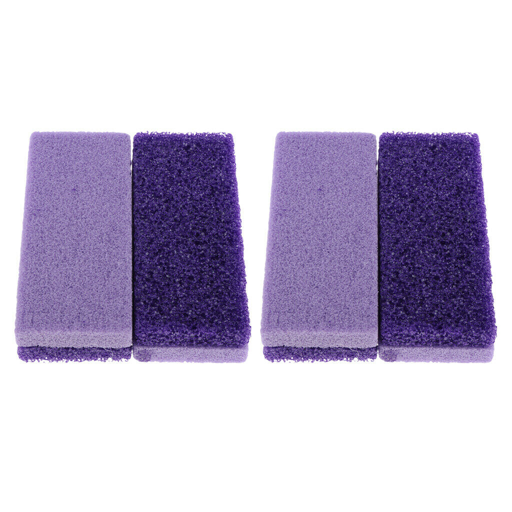 4pcs Pumice Stones Hard Skin Remover Pedicure Scrubber for Men Women Random