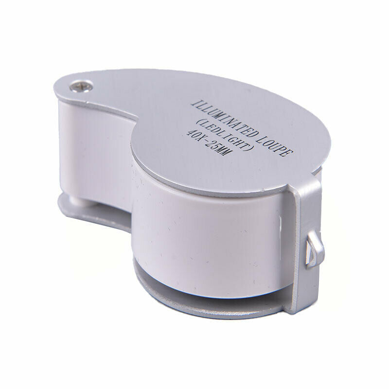 40X Portable Folding Magnifier Loupe Glass Jewelry Coins Stamps Antiqu.l8