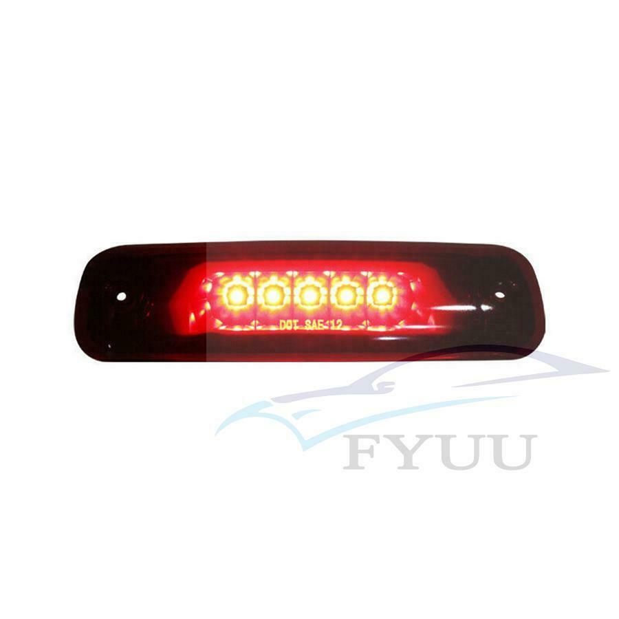 LED 3rd Third Brake Light Rear Stop Lamp Smoke Lens For 1997-01 Jeep Cherokee XJ