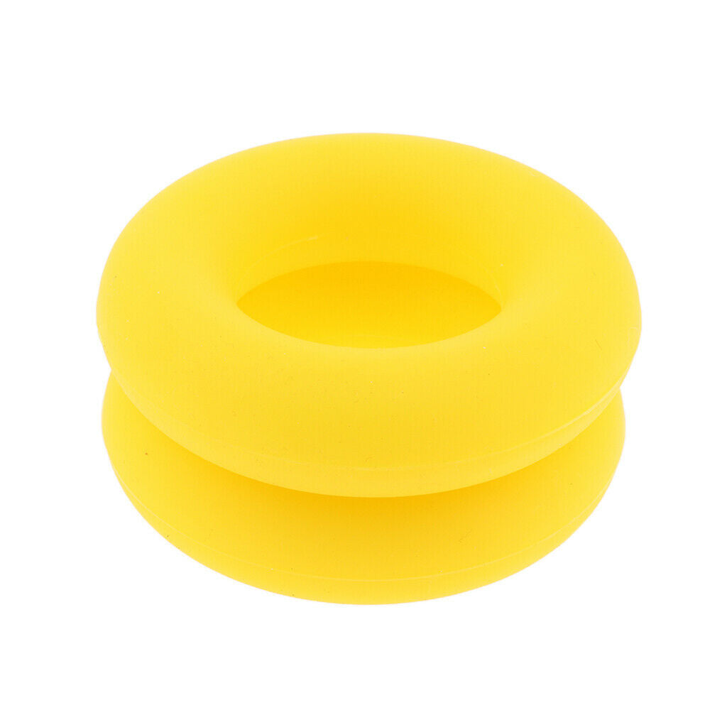 2 Pieces Finger Gripper Strengthener Hand Grip Exerciser Ring yellow