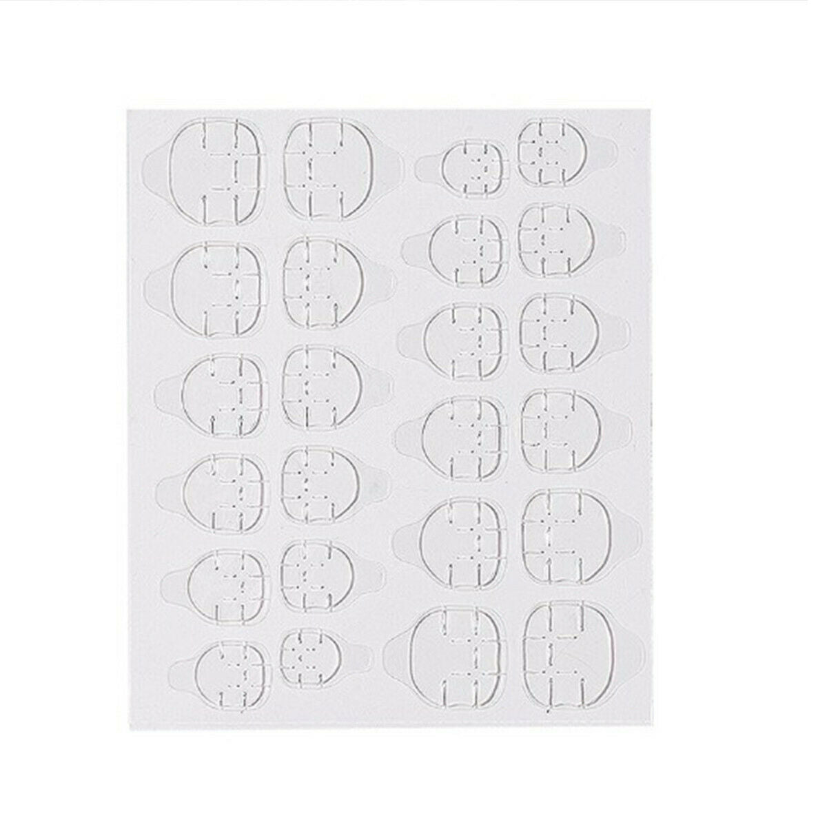 10 Sheets 240/Tips Double Sided False Nail Art Adhesive Tape Glue Stickers Tools