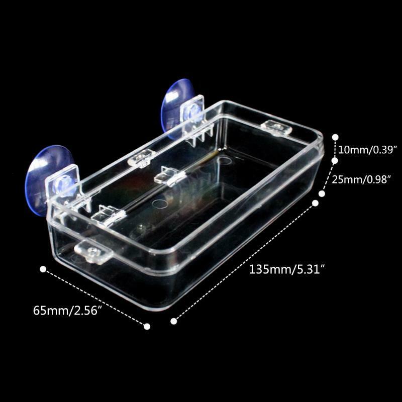 Anti-Escape Food Bowl Worm Container with Suction Cups Terrarium Accessories