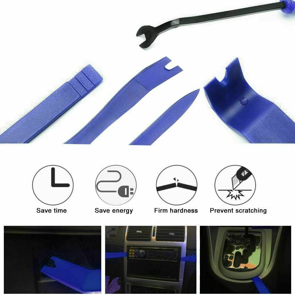 Car Trim Removal Tool Kit Set Door Panel Fastener Auto Dashboard Plastic Tools