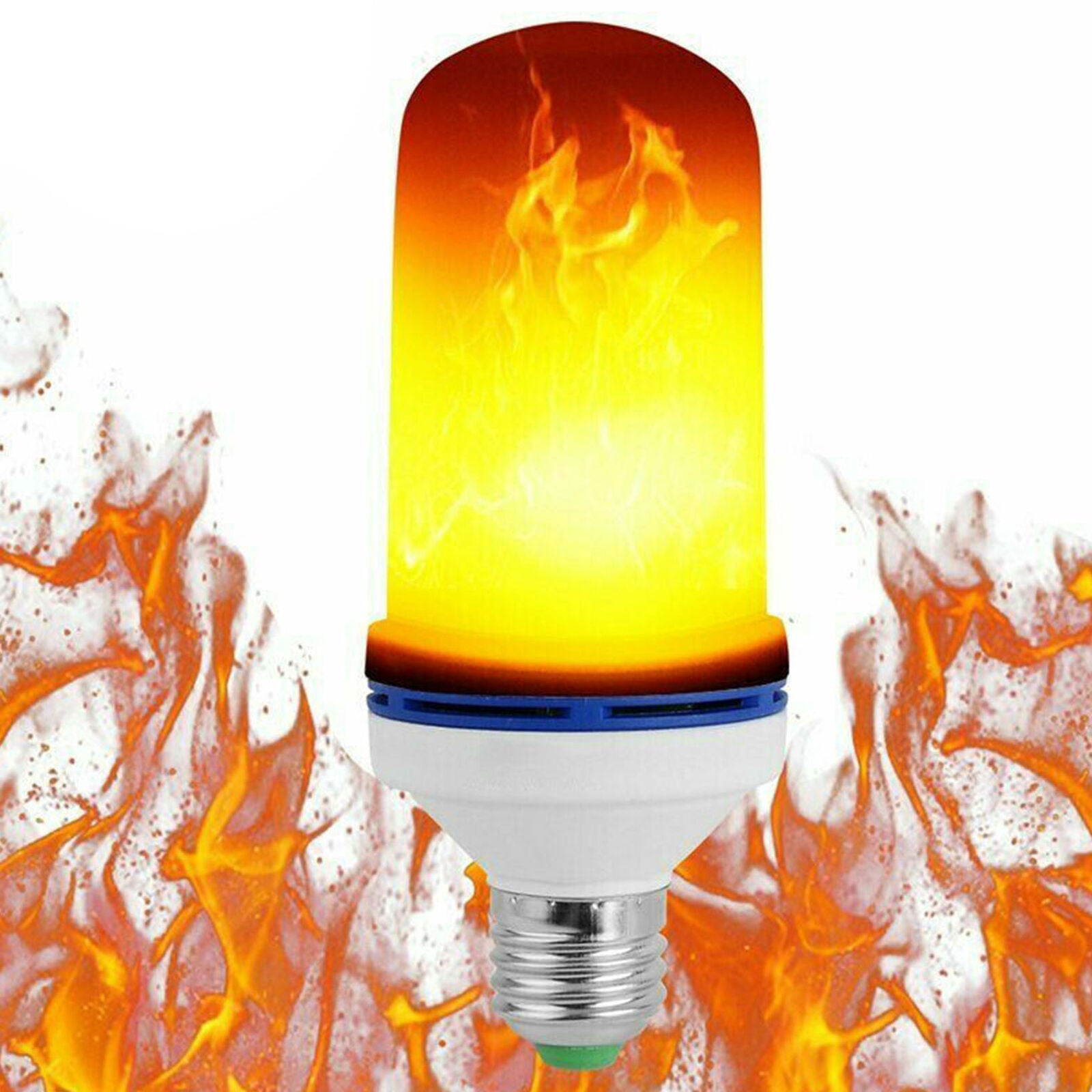 3 Modes LED Flame Effect Simulated Nature Fire Light Bulb E27 5W Decoration Lamp