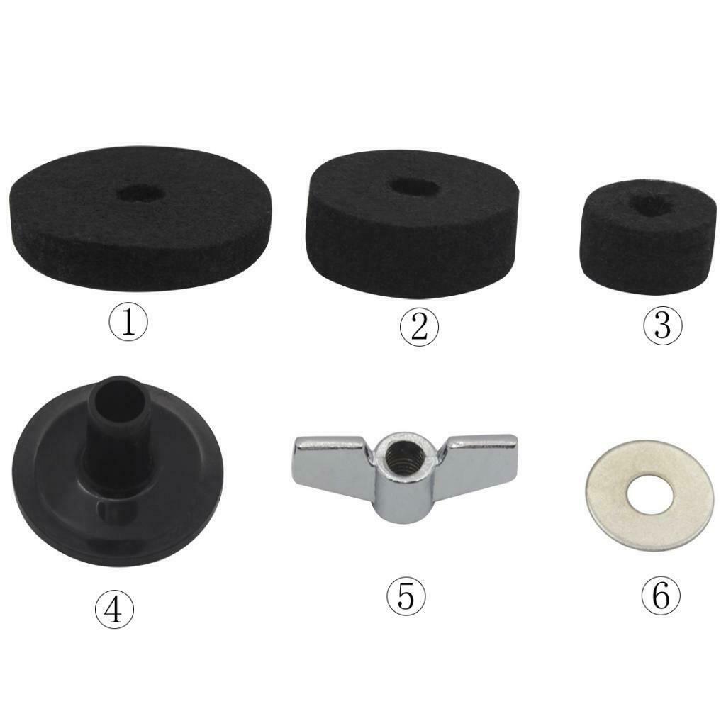 18 Pieces Accessories Cymbal Stand Sleeves Cymbal Felts With Cymbal Washer