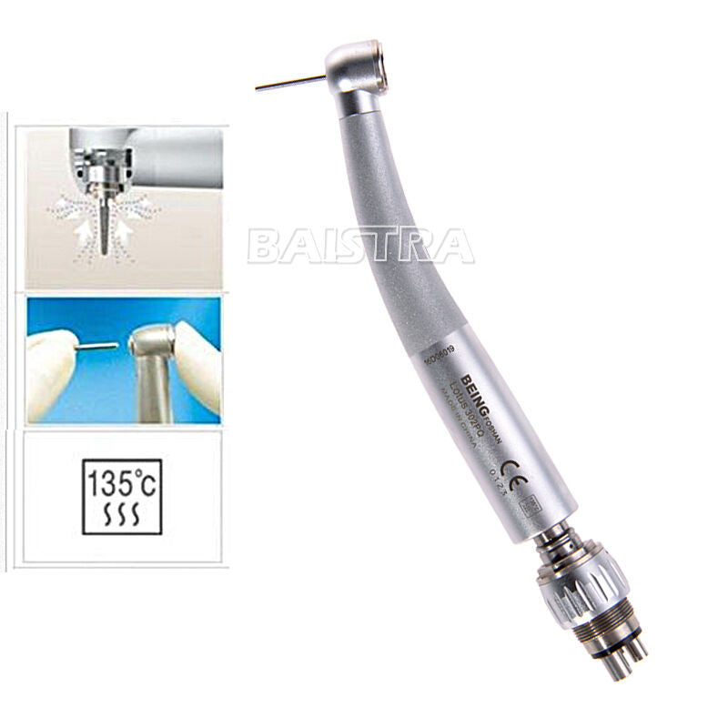 Dental BEING 4 Holes High Speed Push Button Handpiece Lotus 302PQ Quick Coupling