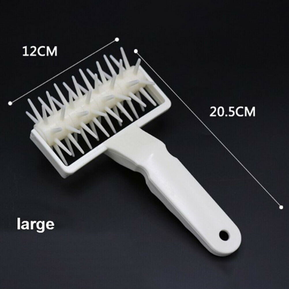Pizza Pastry Roller Pin Baking Cookie Biscuit Dough Pie Holes Puncher To.l8