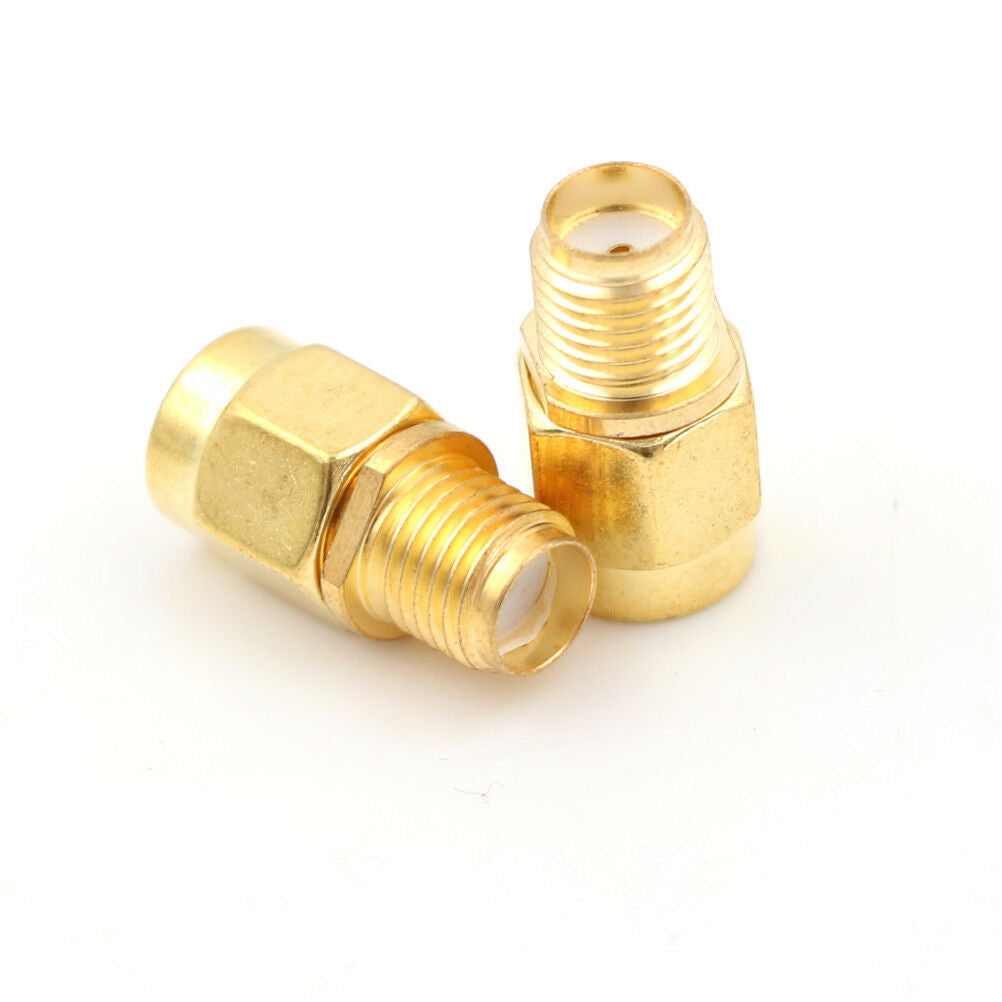 2 Pieces RF SMA Connector RP SMA Female to SMA Male Plug Connector Adapt.l8