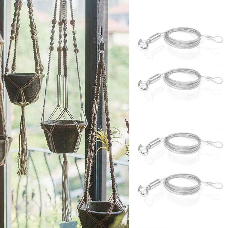 2 Packs Heavy Duty Frame Hanger Rope Picture Hanging Wire Supports up to 20 KG