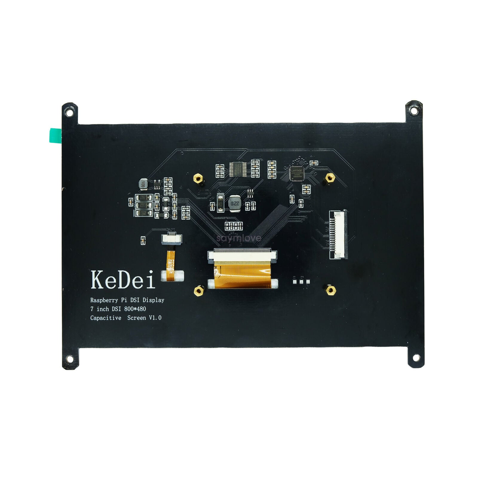 7 Inch TFT Capacitive Touch Screen 800x480 DSI Connector for Raspberry Pi 4 3B+