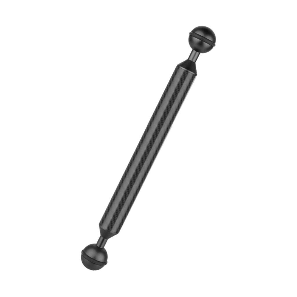Double Ball Head 20.8mm 9"Buoyancy Arm for Underwater Diving Photograp Black