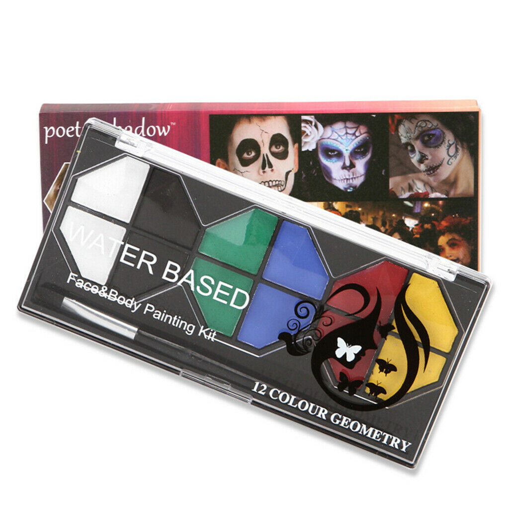 6 Colors Face & Body Painting Pressed Powder Palettes Set Face Art Make Up