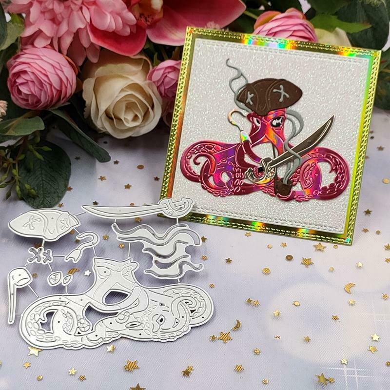 Pirate Metal Cutting Dies Stencil DIY Scrapbooking Album Paper Card Template