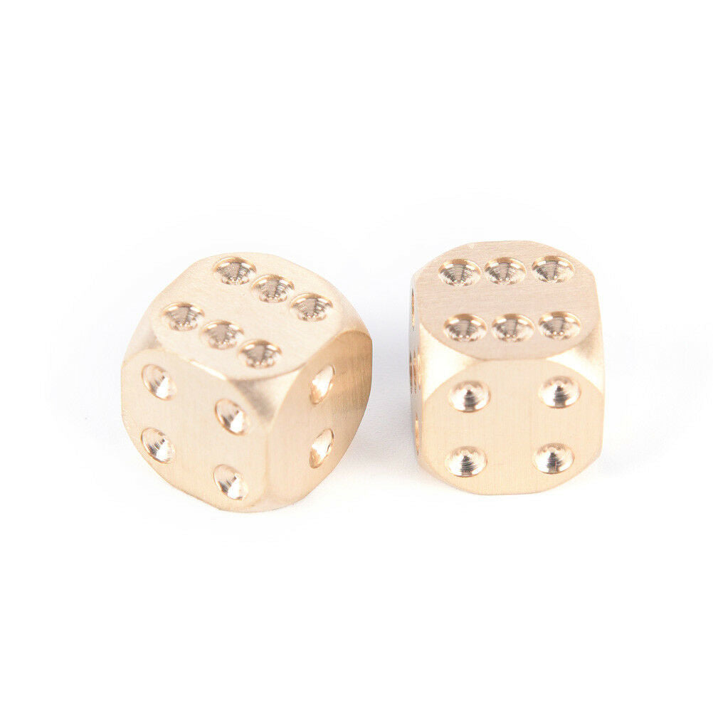 1Pc 13mm Pure Copper Solid Dice Manual Grinding Bar Creative Dice Toys GameY SJ