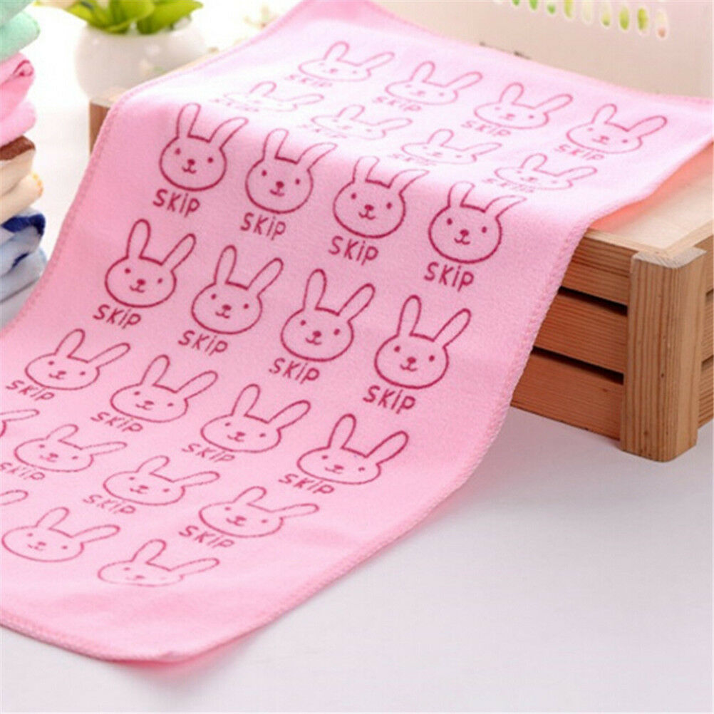 2Pcs Cute Microfiber Absorbent Drying Bath Beach Towel Baby Kids Cartoon .l8