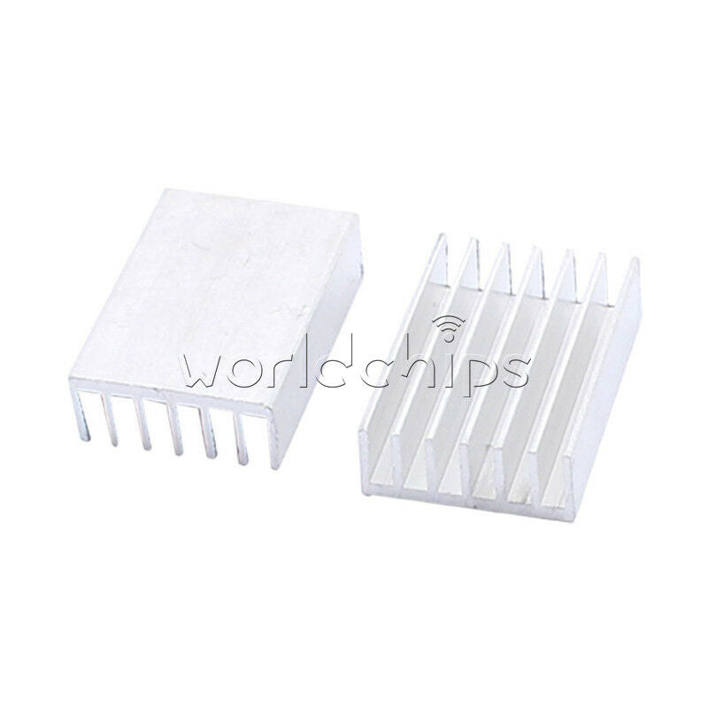50PCS Aluminum Rectangle CPU Heatsink Radiator Heat Sink Cooling Fin 20x14x6mm