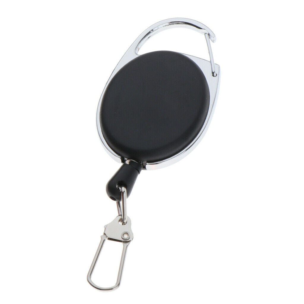 Anti-lost Durable Retractable Key Chain Keys Holder Lanyard Carabiner Rope