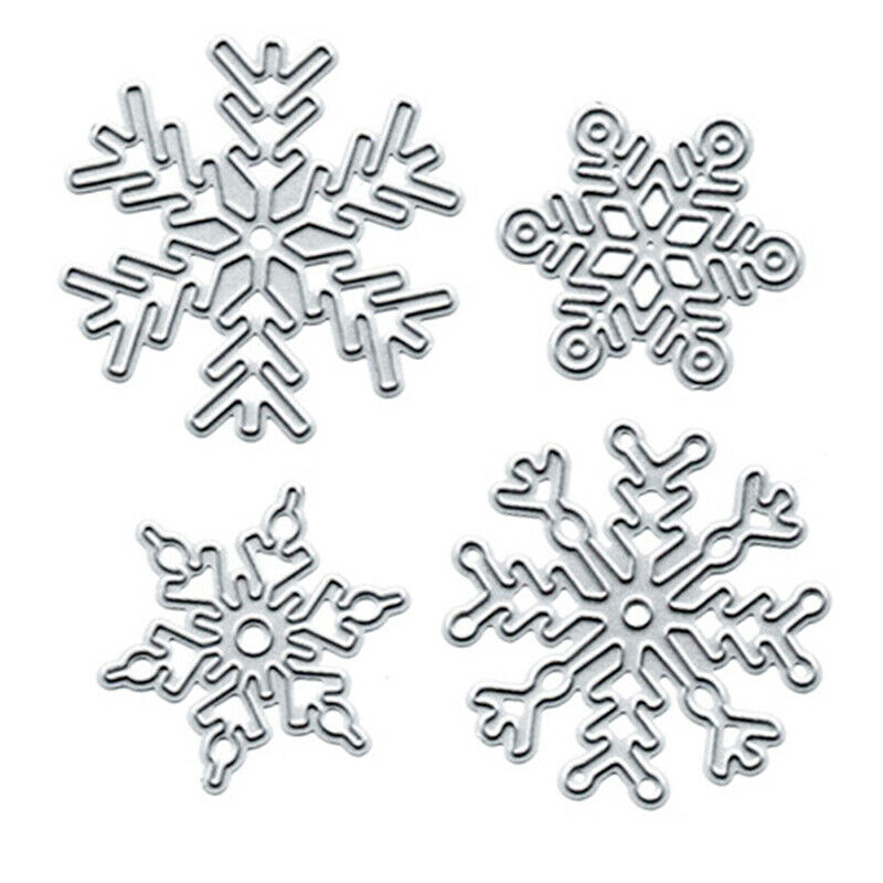 4pcs/set Snowflake  Christmas Metal Cutting Dies DIY Scrapbooking Embossi.l8
