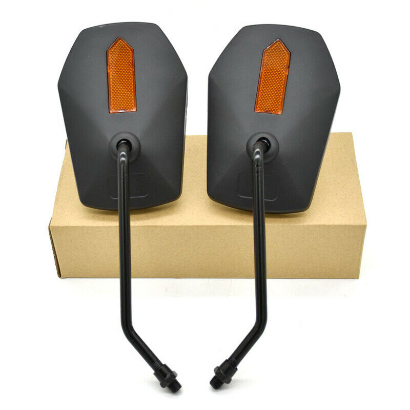 10MM Scooter BIkes Motorcycle Rearview Mirror Black Handle Bar Back Reflection