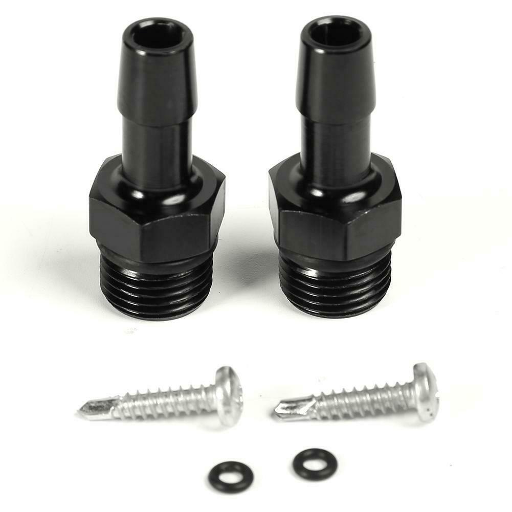 Baffled Billet Aluminum Oil Catch Can 2 Port Oil Catch Tank Reservoir Universal
