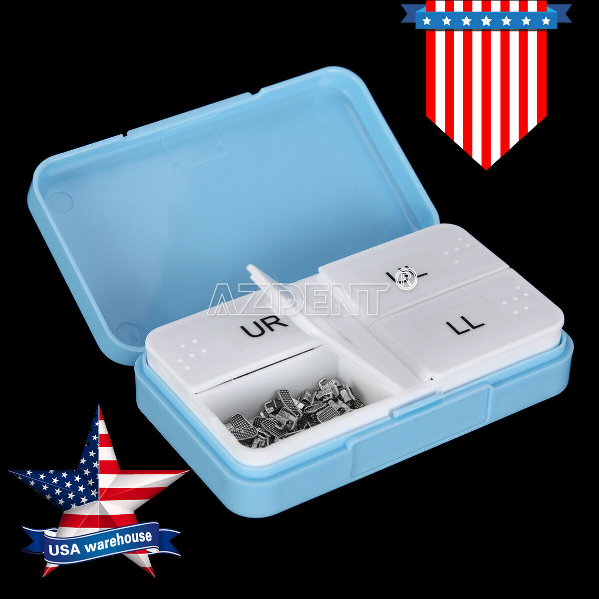 200 Pcs Dental Orthodontic Buccal Tube Non-conv Roth 022 1st Molar Bondable MIM