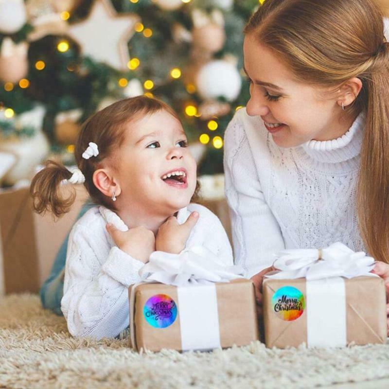 Merry Christmas Stickers Christmas Day Decoration Gift Series Packaging Seals
