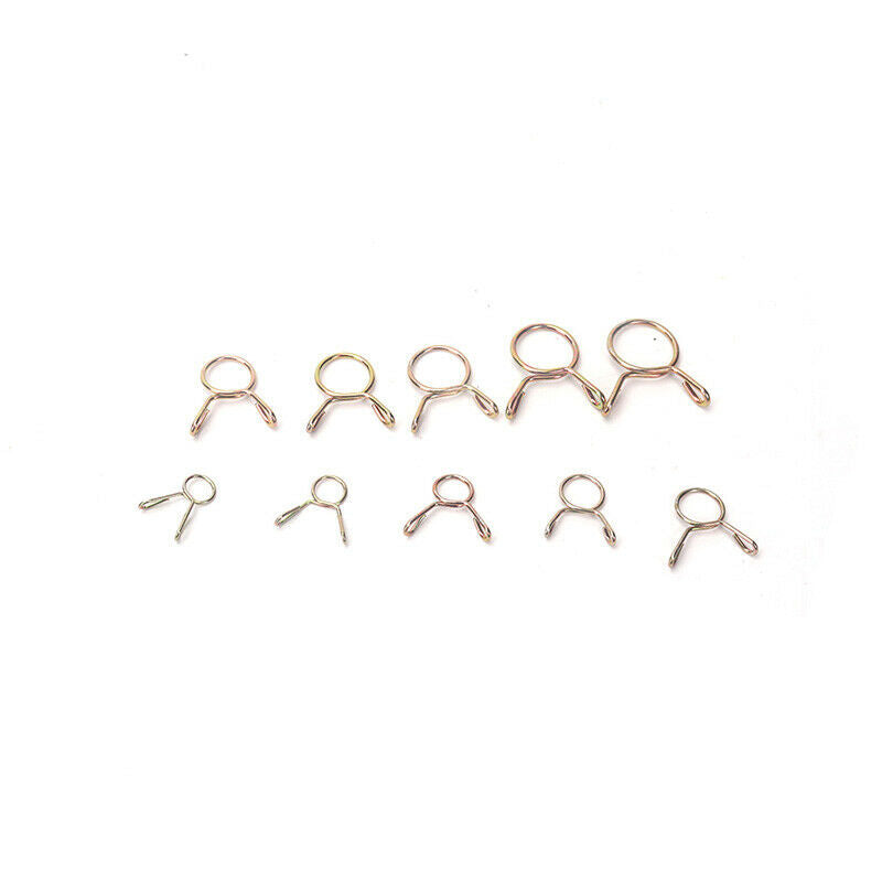 420Pcs 5mm-14mm Fuel Oil Hose Line Spring Clip Air Tube Clamps Assortment Box