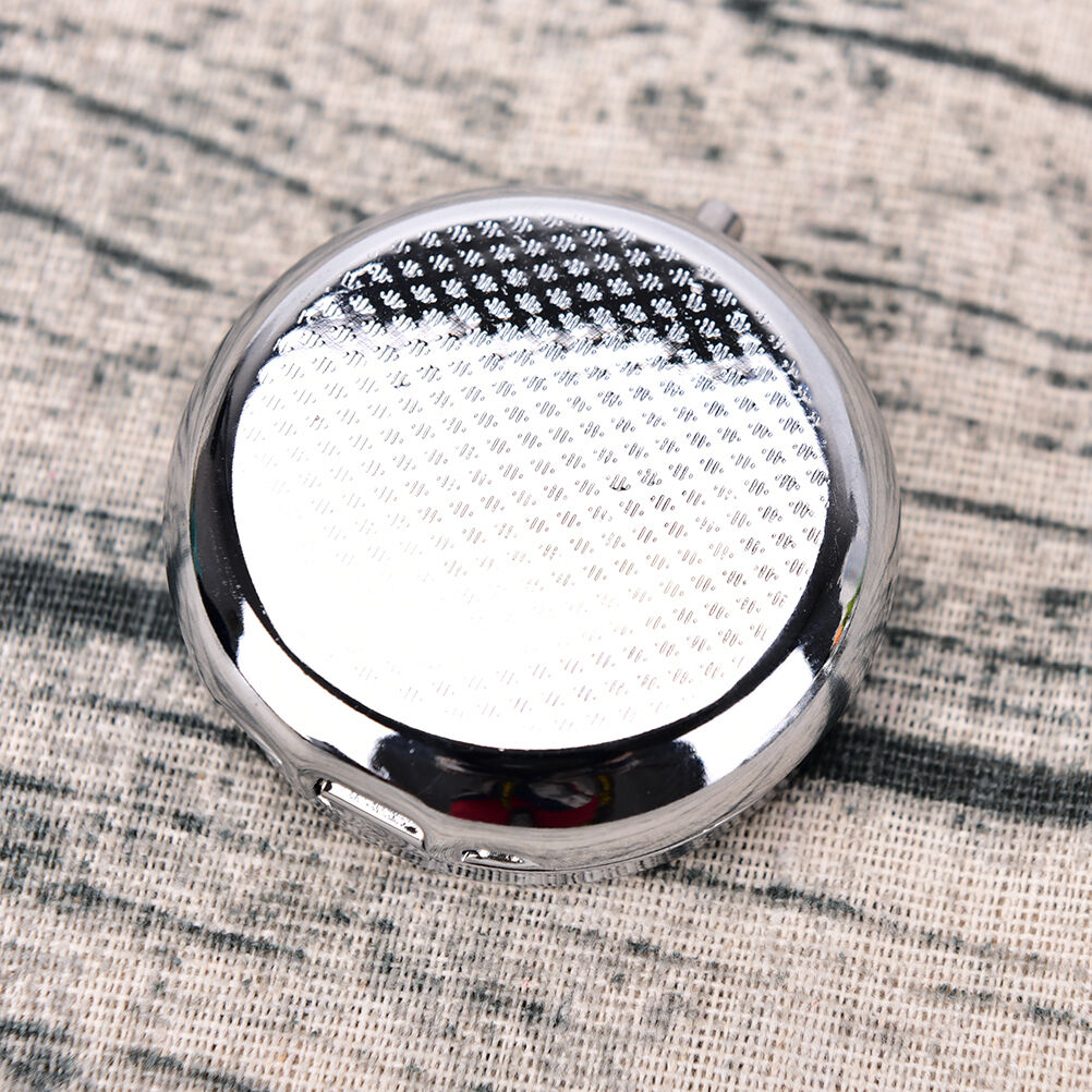 Metal Folding Pill Case Medicine Organizer Pill Box Makeup Storage Container ADD