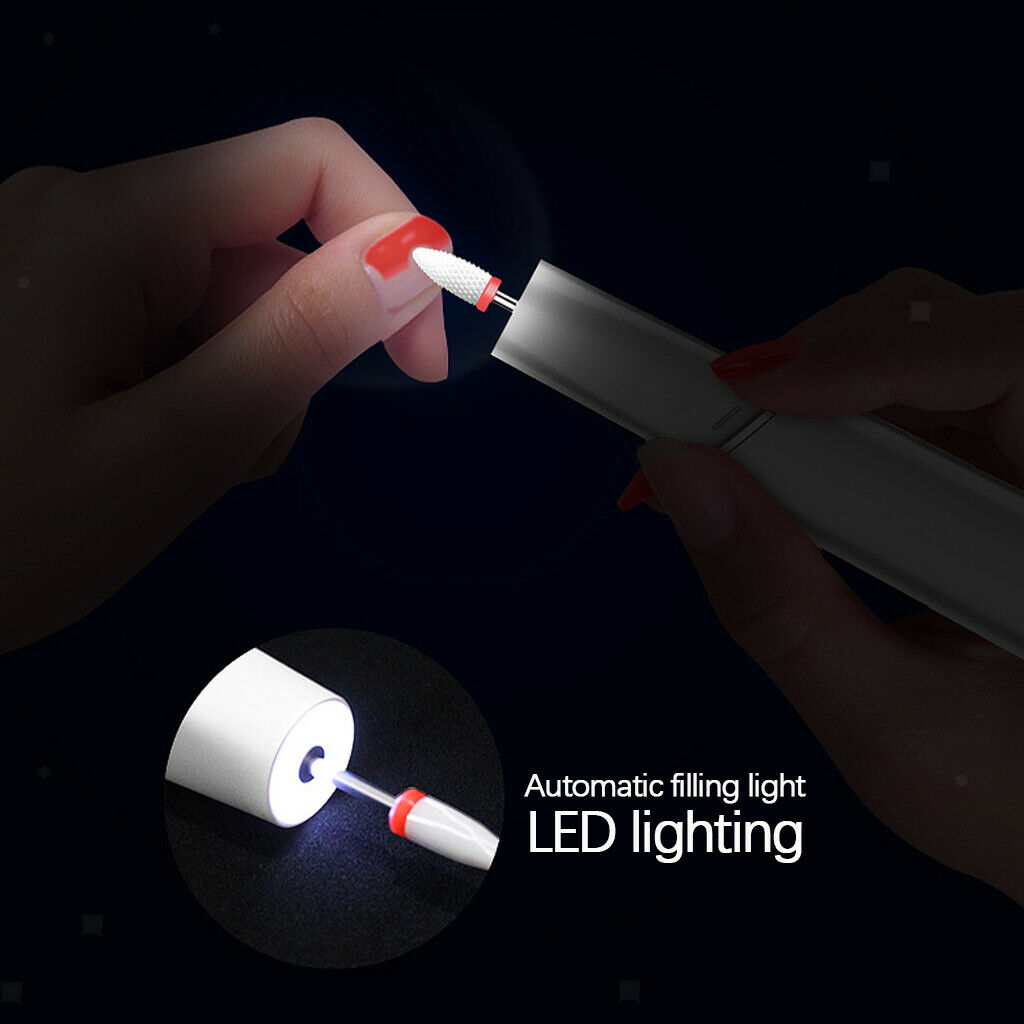 Nail Drill Machine Equipment USB for Acrylic Polishing Shape Callus Remover