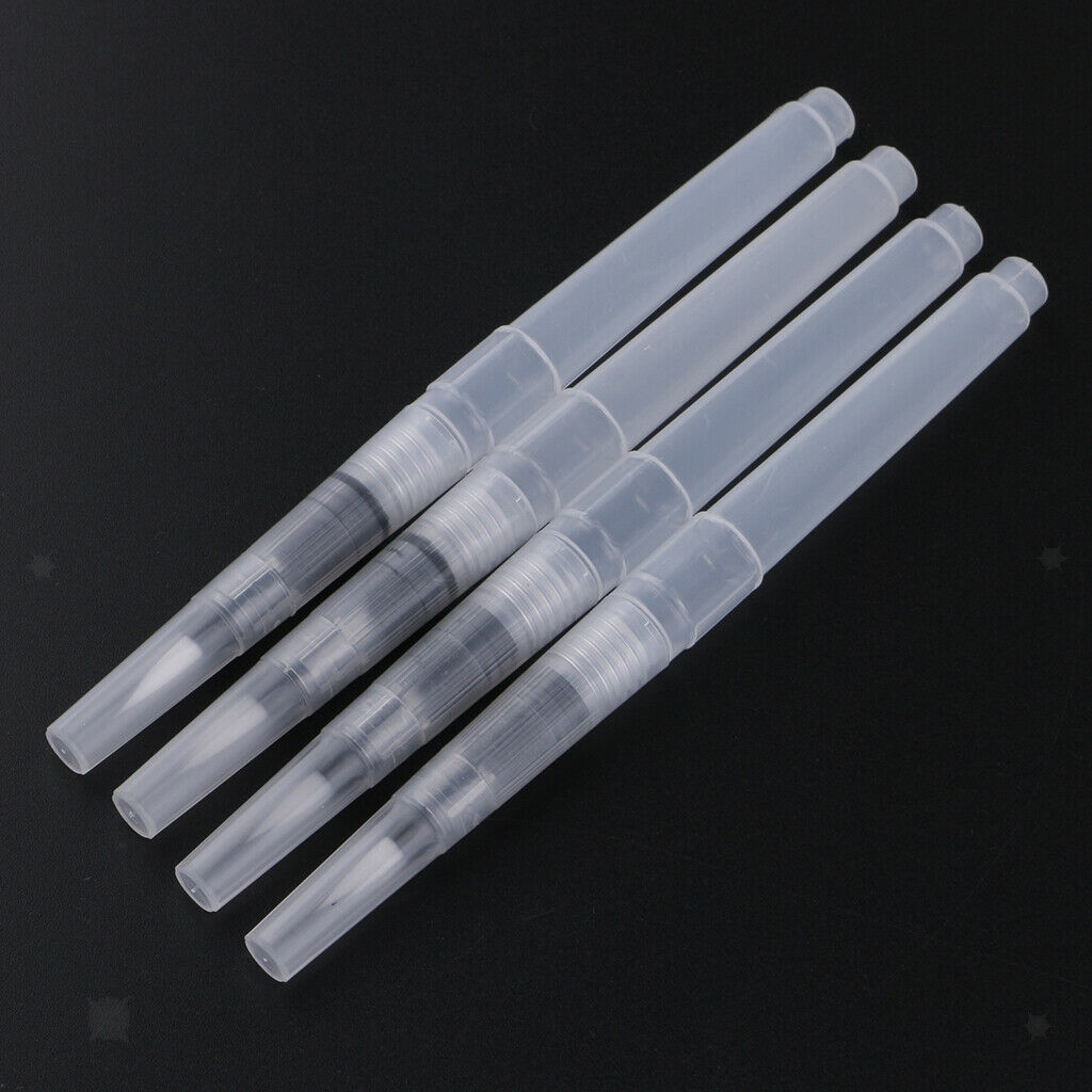 4 Pieces Portable Paint Brush Water Color Brush Watercolor Brush Pen Medium