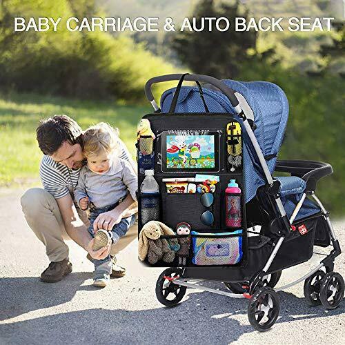Car Back Seat Organizer With Phone Tablet Holder Touch Screen Pocket Storage