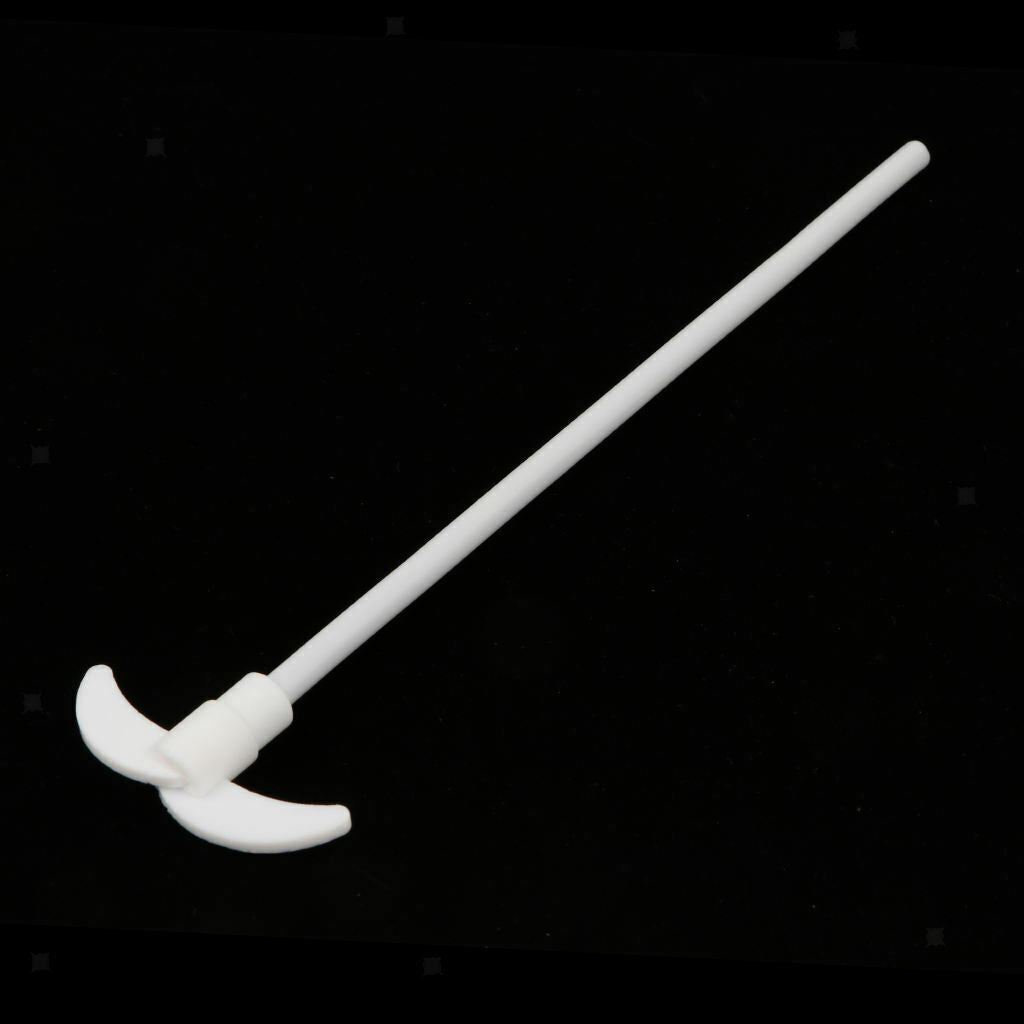 250mm PTFE Stirring Rod Overhead Stirrer Mixer Shaft w/ 65mm Dia Foldable Paddle