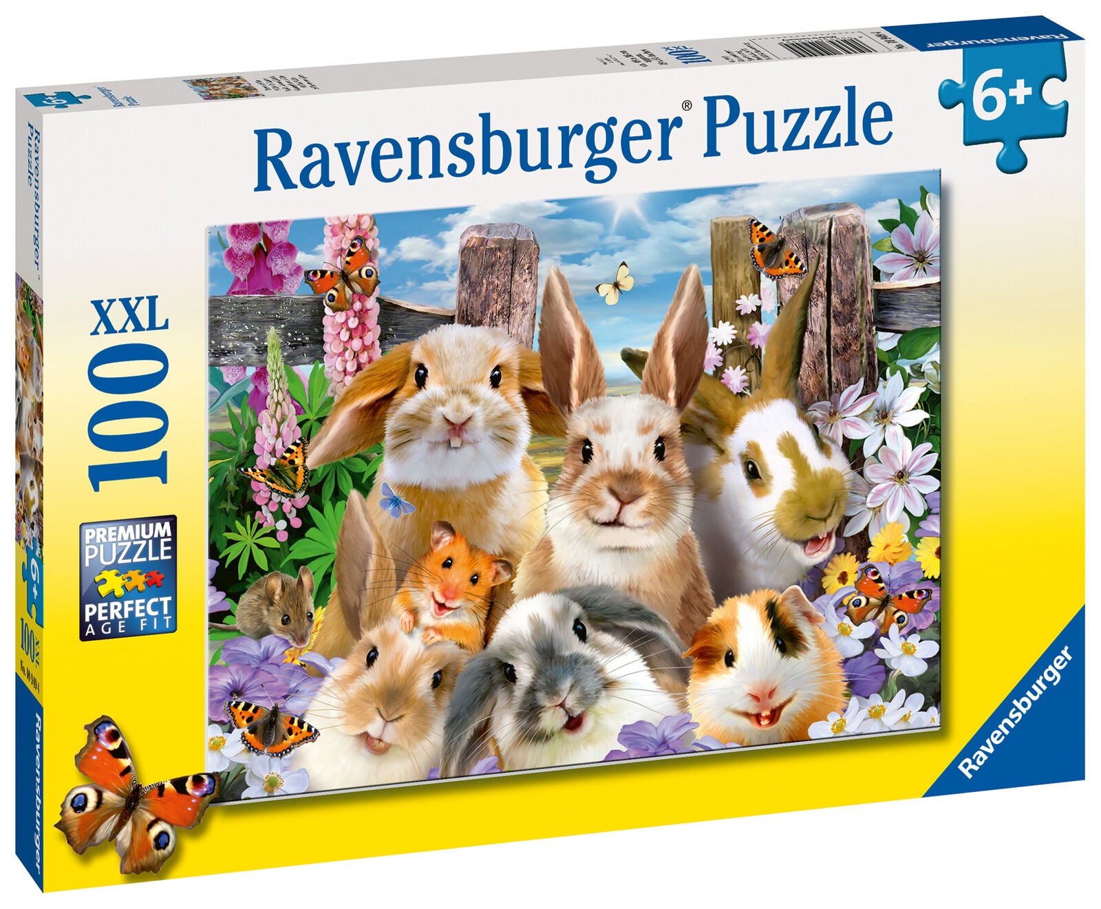 10949 Ravensburger Rabbit Selfie XXL 100pc Children's Jigsaw Puzzle Age 6yrs+