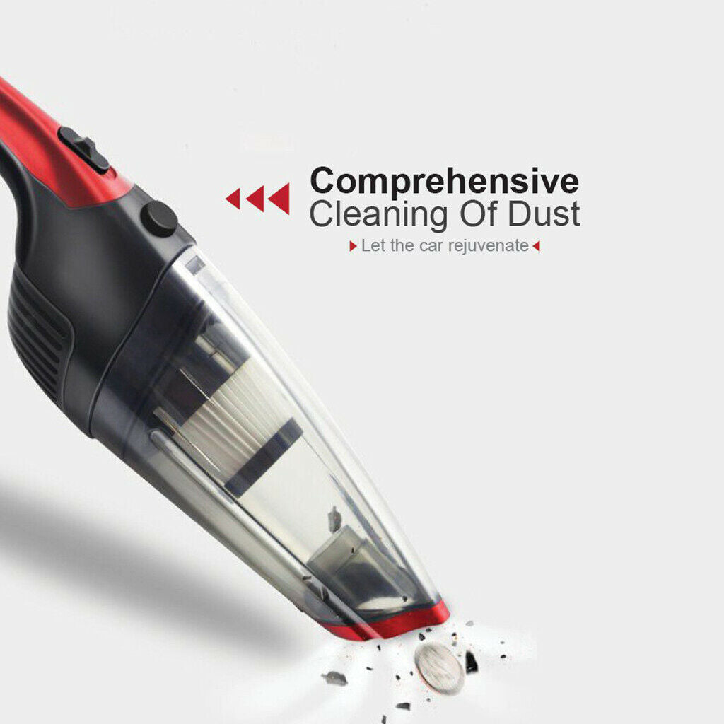 Cordless Car Vacuum Cleaner Portable Powerful Suction Wet & Dry Dual Use