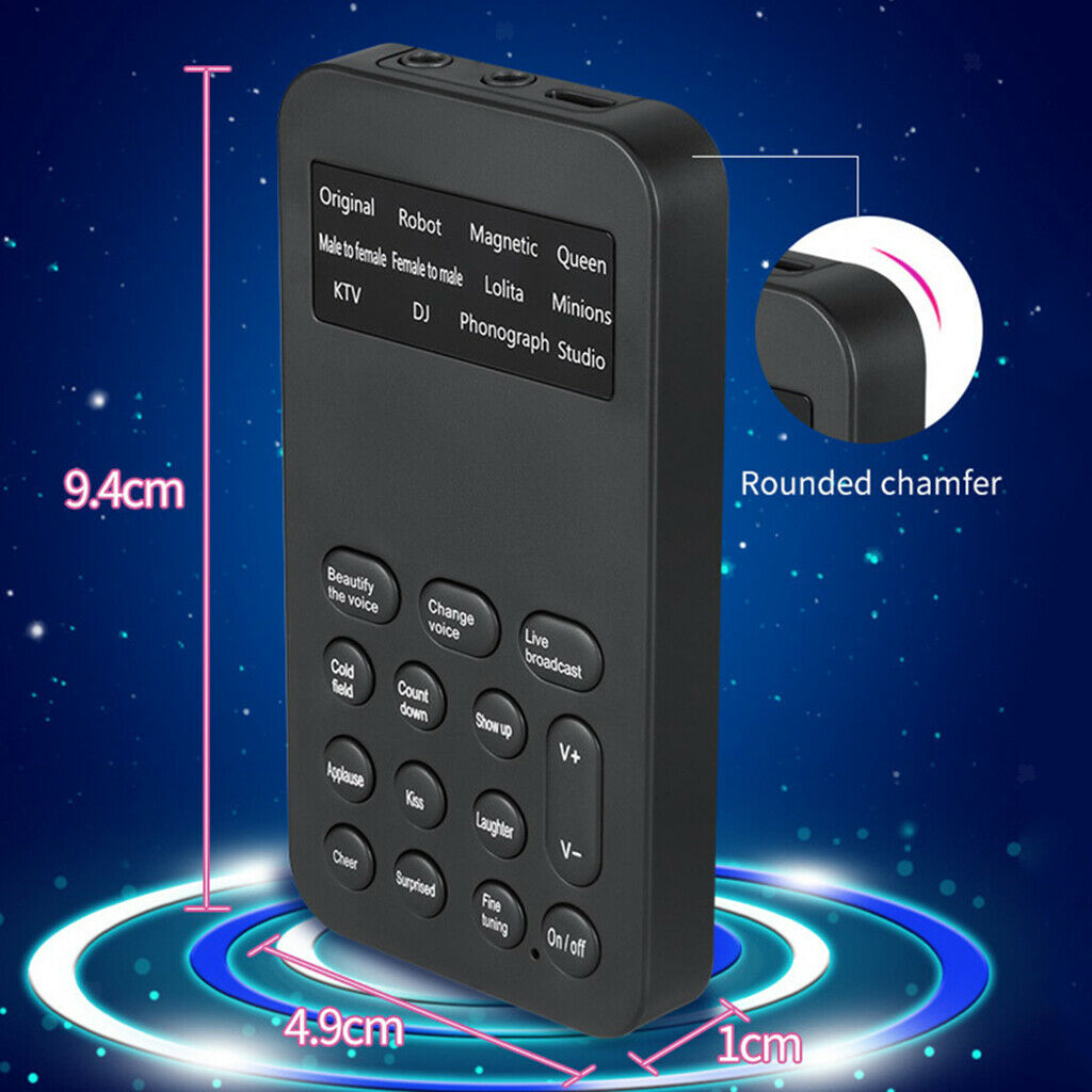 Portable Universal Mini Sound Card Voice Changer Plug Play for Phone Laptop