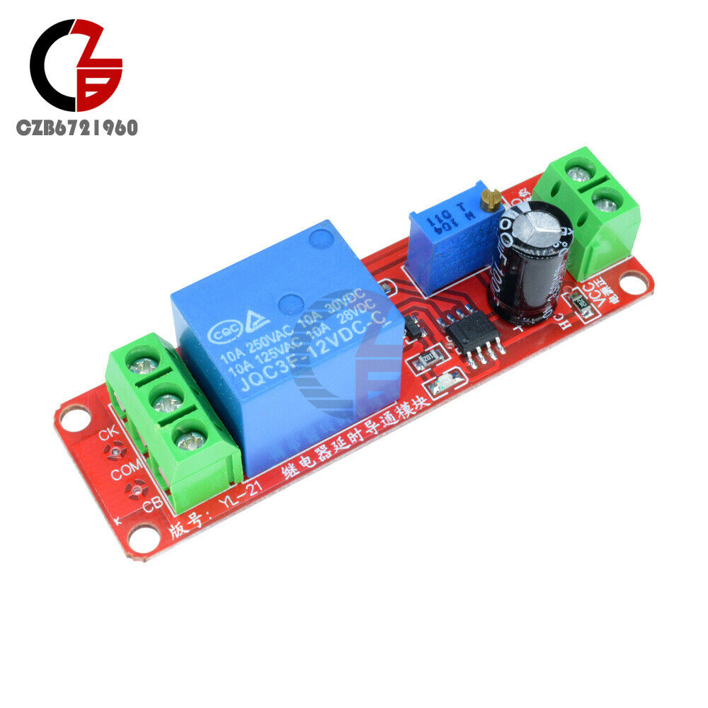 NE555 DC 12V Conduction Delay Relay Shield Module Timer Switch 0 to 10 Second