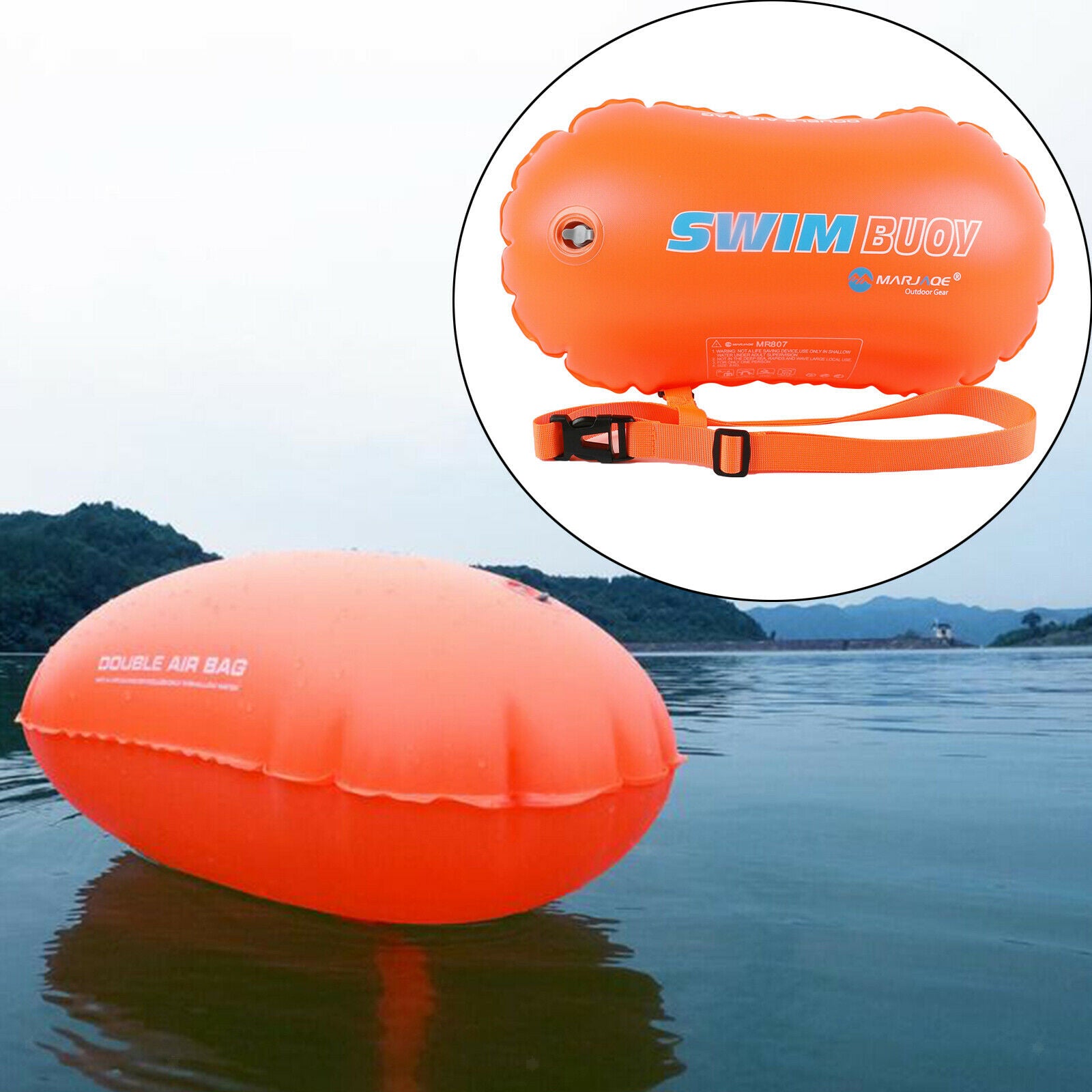 Swim Buoy Float Swim Bubble for Open Water Swimmers Triathletes Floating
