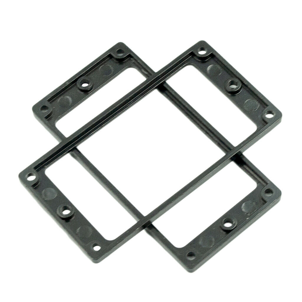 2pcs Guitar Neck&Bridge Humbucker Pickup Mounting Ring with Screws Black