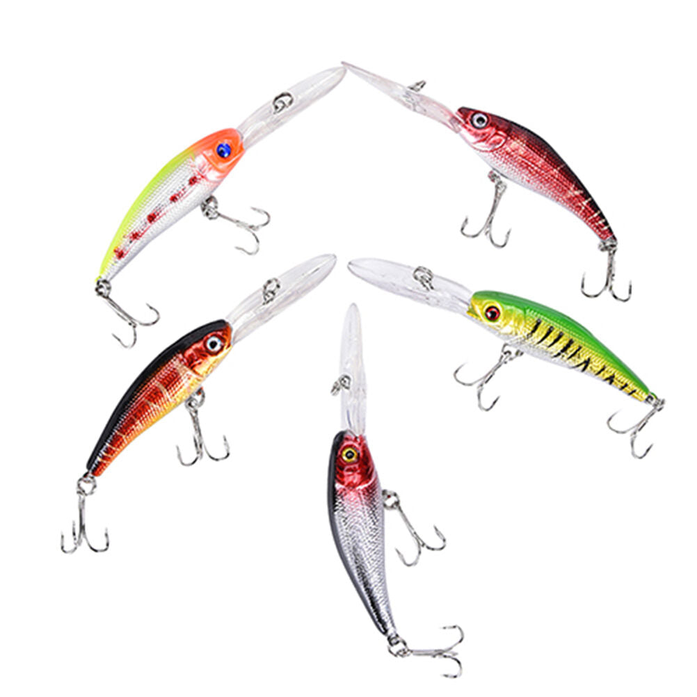 Bulk 7Pcs Floating Minnow Fishing Lures Deep Diving Murray Cod Barra Bream CRDD