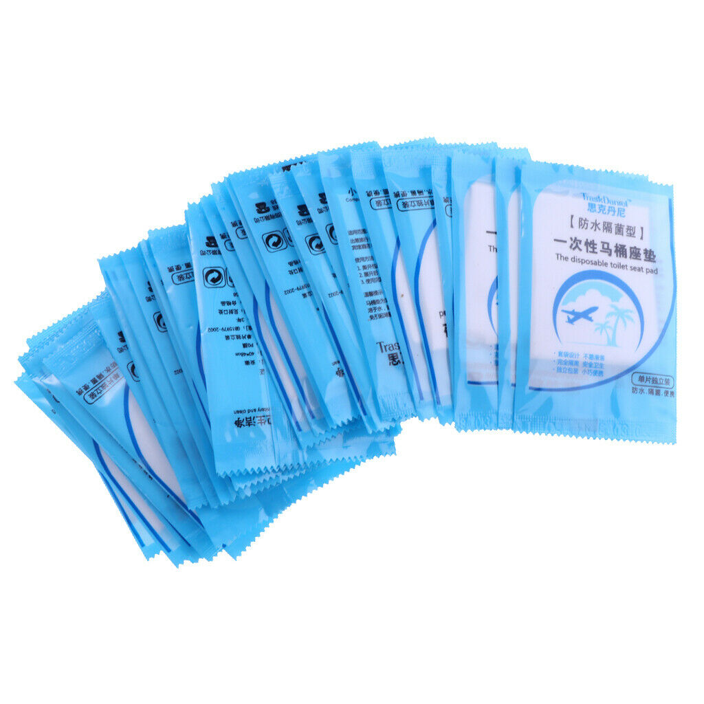 2X 50 Pieces Travel Waterproof Toilet Seat Paper Covers Disposable Sanitary