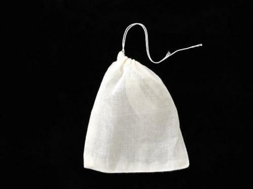 100 Pack 3x4 Cotton Muslin Drawstring Reusable Bags Packing Bath Soap Herbs Tea