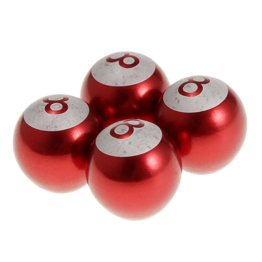4pcs Car Wheel Tire Air Pressure Valve Stems Cap Dust Cover Red