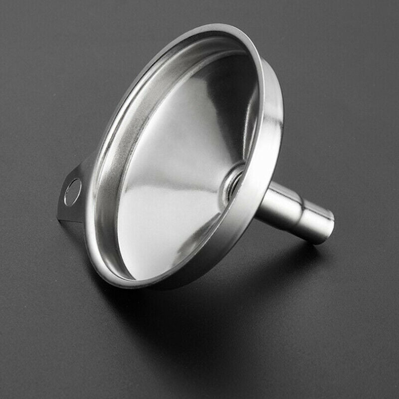 1pc Funnel Stainless Steel Filling Hip Flask Beer Liquid Oil Tools Small .l8