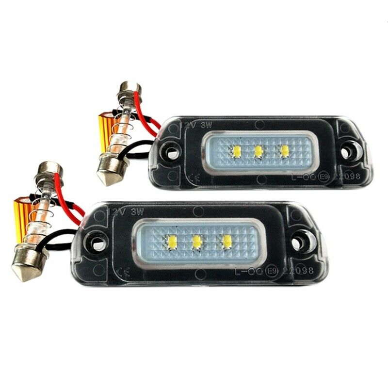 2X(LED License Plate Light Housing SET for Mercedes W164 W251 GL K5S4)