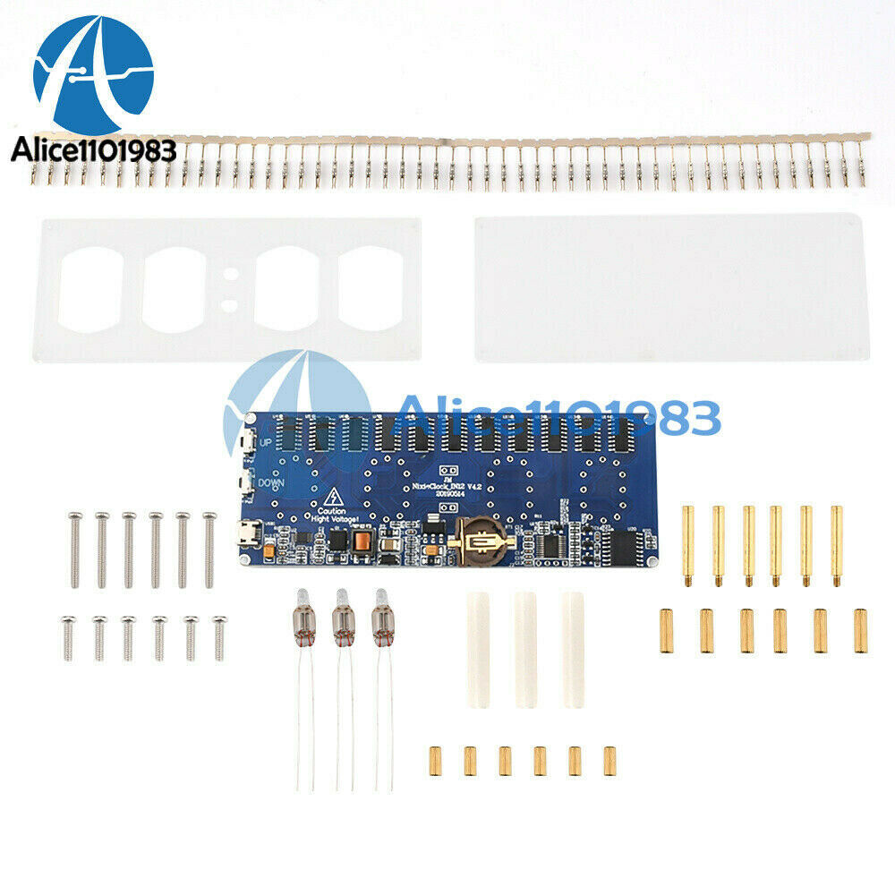 Retro Style Kit Nixie Tube IN12 IN-12 PCBA Kit Clock Circuit Board Kit No Tubes