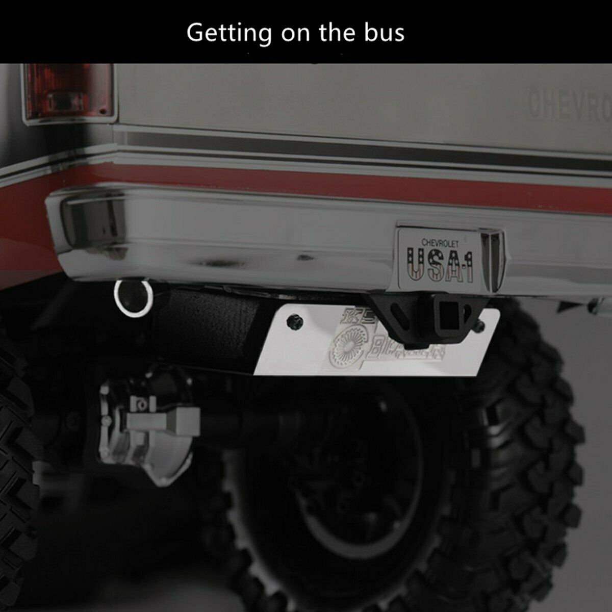 Alloy Fuel Tank w/Exhaust Pipe For Traxxas TRX4 TRX-4 Chevrolet K5 Blazer RC Car