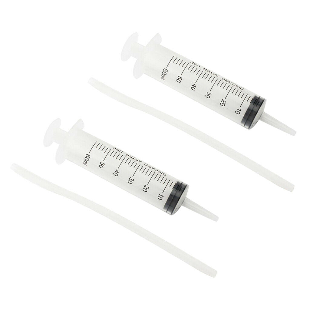 2x Durable Bike Tire Filling Syringe Universal Repair Sealant Injector