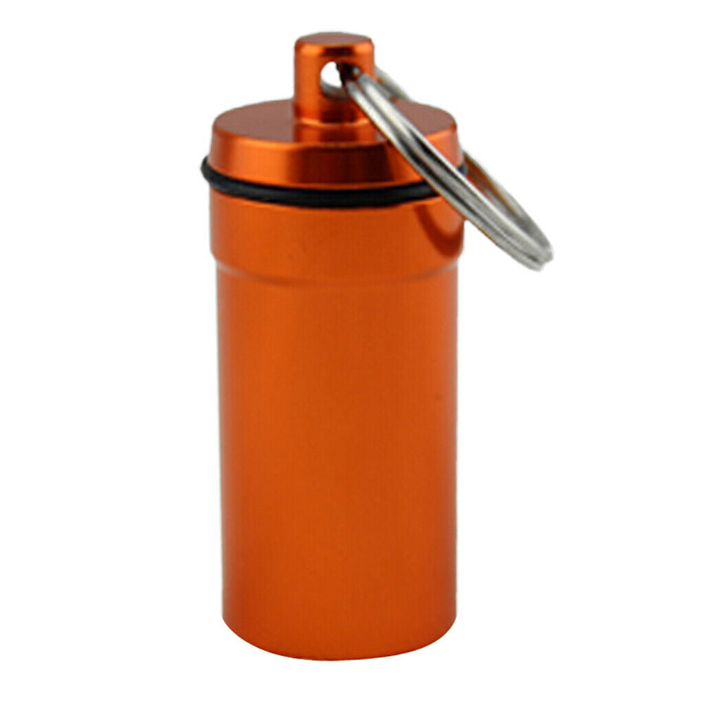 5Pcs Portable Waterproof Pill Box Bottle Holder for Outdoor Travel Camping